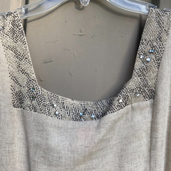 Tory Burch Midi Dress with beaded/sequin/rhinestone detail - Picture 5 of 6